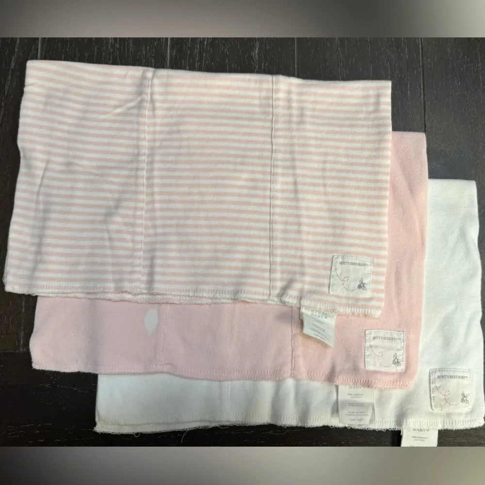 BURT’s Bees Baby Burp Cloths - Picture 1 of 12